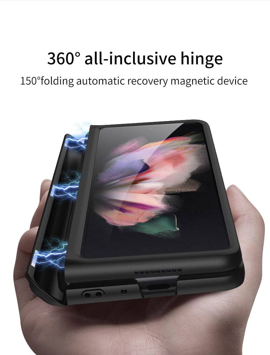 Magnetic Hinge with Stand Case For Samsung Galaxy Z Fold 3 - Premium Mobile Phone Cases from Dressmycell.com - Just $38.00! Shop now at Dressmycell.com Magnetic Hinge with Stand Case For Samsung Galaxy Z Fold 3 - Premium Mobile Phone Cases from Dressmycell.com - Just $38.00! Shop now at Dressmycell.com